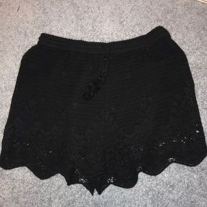 Abercrombie and Fitch woven black dressy shorts